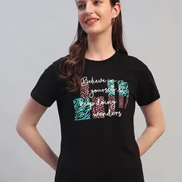 Cantabil Women Placement T-shirt-picture-2