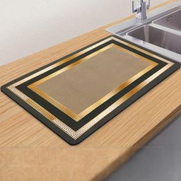 IVAZA Unisex Gold Floor Mats & Dhurries-image-54