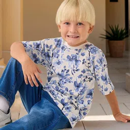 Juniors by Babyshop Boys Floral Printed Pockets T-shirt-image-63