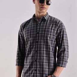 BS BLUE SQUAD Men Slim Fit Opaque Checked Casual Shirt-image-89