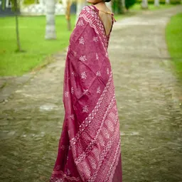 DIVASTRI Designer Block Print Saree image 2