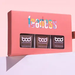 BAD COMPANY Set Of 3 No Toxin Nail Lacquer Nail Polish 10 ml Each - Shade 72 - 73 - 81-17