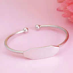 Tuanz Silver Jewelry Kids Set Of 2 Rhodium-Plated 925 Silver Bangle-Style Bracelets-4