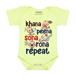 Arvesa Khana Peena Sona Repeat Printed Bodusuit-image-70