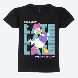Wear Your Mind Girls Minnie Mouse Graphic Printed Round Neck Cotton T-shirt-picture-35