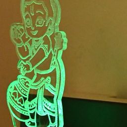 SOMIL 3D Illusion Krishna Night Wall Lamp-image-93