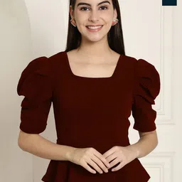 Tromko Puff Sleeve Top-image-48