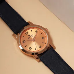 BIG SHOT Men Brass Embellished Dial & Leather Straps Analogue Watch BSM005E-picture-32