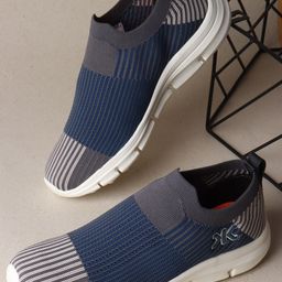 Killer Men Woven Design Slip-On Sneakers-image-37