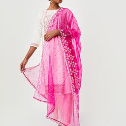 max Ethnic Motifs Embroidered Dupatta with Thread Work-image-53