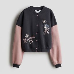 H&M Girls Print-Motif Baseball Jacket-image-12