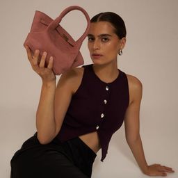 Zamana Suede Structured Sling Bag-image-62