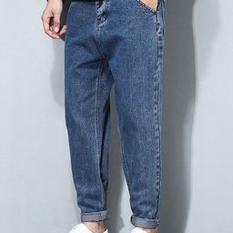 Ben Martin Men Carrot Tapered Fit High-Rise Stretchable Jeans-image-26