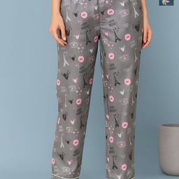 ETC Women Pack Of 2 Printed Mid-Rise Lounge Pants-picture-45
