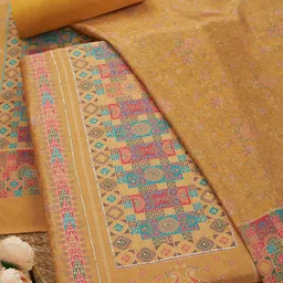 Soch Printed Unstitched Dress Material-image-91