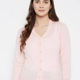 Zigo Women Woollen Self Design Cardigan-image-94