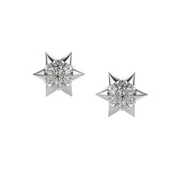 VALANOVA 14K White Gold 0.21 Ct Lab Grown Diamond Earrings-image-14
