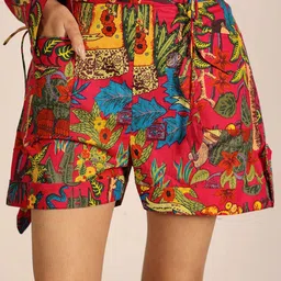 KAORI BY SHREYA AGARWAL Women Floral Printed Shorts-image-89