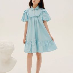 LULU & SKY Flared Sleeve A-Line Dress-image-38
