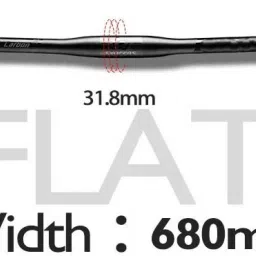 nsv 680 MM Steel MTB Cycle Handlebar Flat Bicycle Handlebar Bicycle Handle Grip image 3