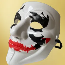 Unique Joker Vendetta Hacker Anonymous Party Halloween Comic Face Mask Party Mask-4