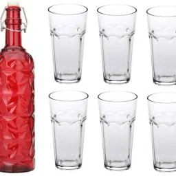 Combo Of Bottle And Glass Set -A1223 Jug Bottle Glass Set-image-9