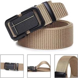 Men Brown Nylon, Synthetic Belt-image-39