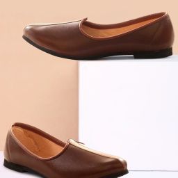 Handmade Leather Ethnic Punjabi Rajasthani Jodhpuri Desi Jalsa Shoe/Mojari /Jutti Jutis For Men-image-44