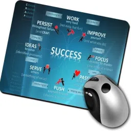 PASHUPATASTRA Success Motivational Quotation Printed MousePad for Computer, PC, Laptop Mousepad image 2