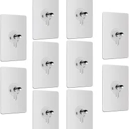 Nail Free Wall Screw Adhesive Non-Trace No Drilling Bathroom Installation Hook 10-21