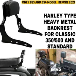 NEW DESIGN BACKREST FOR ROYAL ENFIELD BIKES Bike Headlight Grill-23