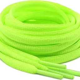 HAPPYMATES Round Oval Shoes laces Athletic Laces for Sport/Running (Neon Green oval 4pcs) Shoe Lace-image-83
