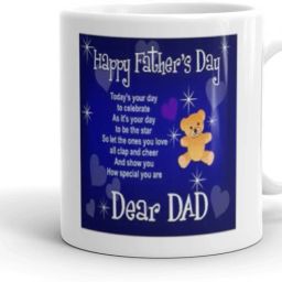 Happy Fathers Day Dear Dad Printed Coffee Cup Special Gift for Dad-Father Birthday Gifts, Fathers Day Gifts, Daddy Cup Gift for Father, Fathers Day594 Ceramic Coffee Mug-image-45