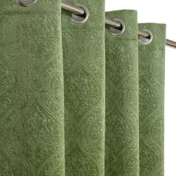 153 cm (5 ft) Velvet Room Darkening Window Curtain (Pack Of 2)-27