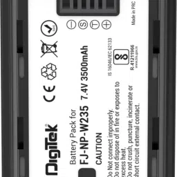 Extra Power Secondary Rechargeable Li-ion Camerafor NP-W235 (3500mAh)Battery-image-3