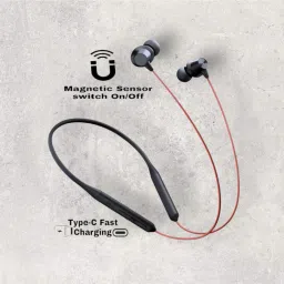 Pro Neckband With Upto 48 Hours Playback & Fast Charging Earphone_FJ Bluetooth & Wired Headset-image-59