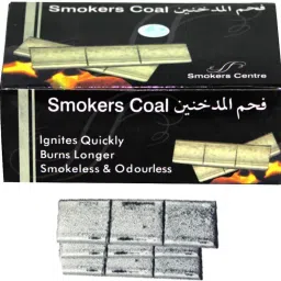 Smoker Coal 60 Brick Hookah Charcoal Odorless and Smoke Free Hookah Charcoals-image-15