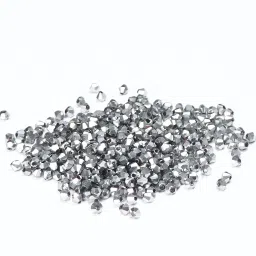 Silver Faceted Glass Beads, 4 mm, For jewelry Making & Craft (250g)-picture-29