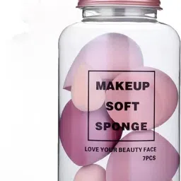 Makeup Sponge Set Beauty Blender with Egg Case ( 4 Big + 3 Mini)-12