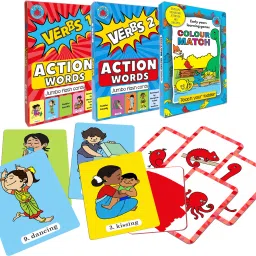 Learn 60 actions words, and learning game for colours-7