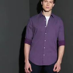 Men Printed Poplin Regular Fit Organic Cotton Shirt-image-6