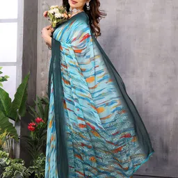 The Textile Hub Printed Pure Georgette Saree-picture-43