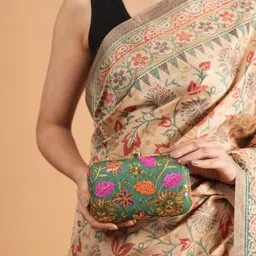 Anouk Embroidered Embellished Box Clutch-89