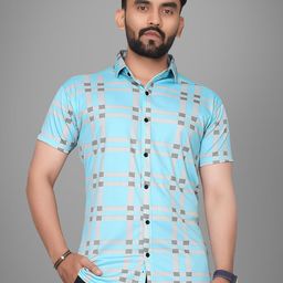 Metronaut Men Regular Fit Spread Collar Checked Cotton Casual Shirt-image-74