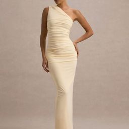 KPOP Women One Shoulder Bodycon Maxi Dress-image-87