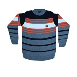 Selcan Unisex Kids Striped Woollen Pullover-image-80