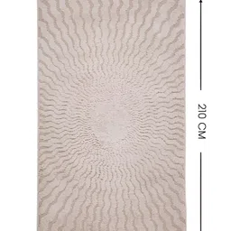 Sapana Carpet-Mats Beige Abstract No Shredding Polyester Carpet image 3