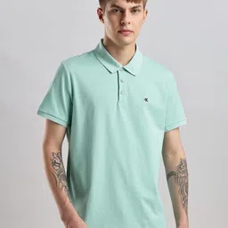 Calvin Klein Jeans Men Polo Collar Applique T-shirt-image-20