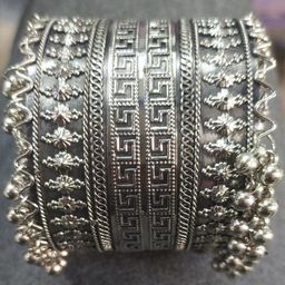 Sangria Oxidised Beaded Bangle-53