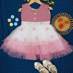 ZG GARMENTS Girls Pink Dresses-picture-10